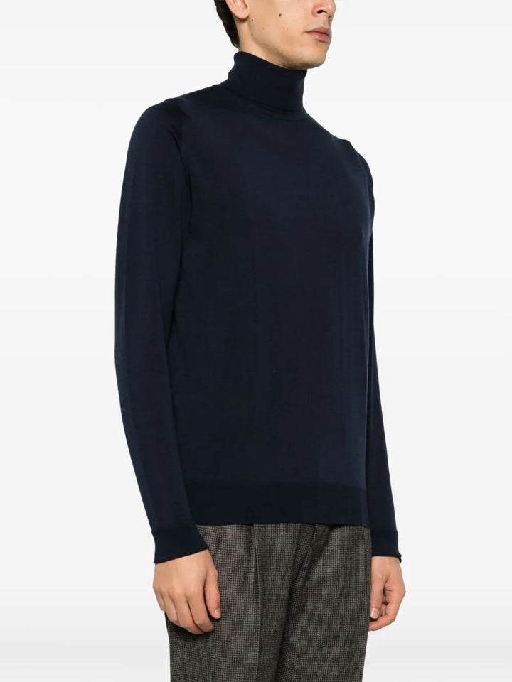 John Smedley Turtle neck - Blu | c63a0e6a0ce5f2cab3e05965b30981e2b354354c