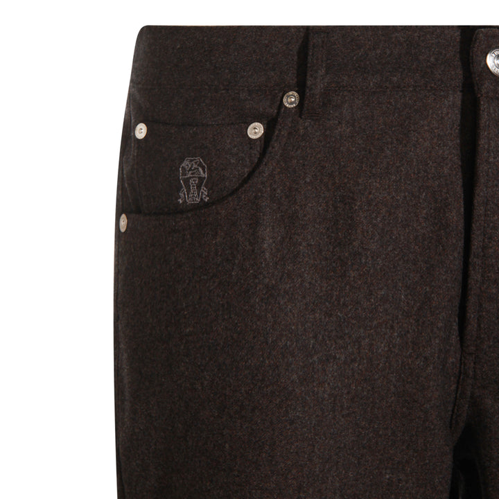 Brunello Cucinelli Trousers - Marrone | 7a950e8edd68e9aea201c5c2e88d0f3ae63135ce