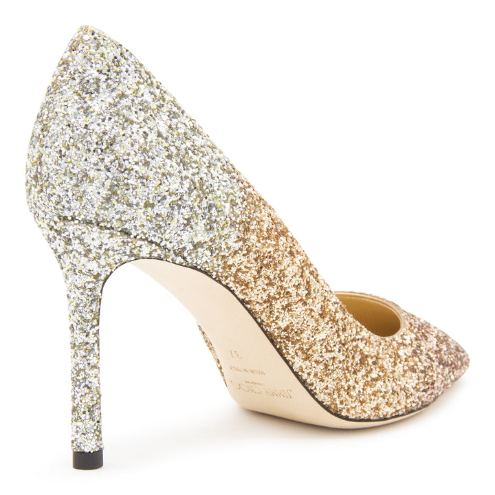 Jimmy Choo With Heel - GOLD/GOLD/SILVER | 80da4e024749acda30f8cb5d3d28efca327b4a72