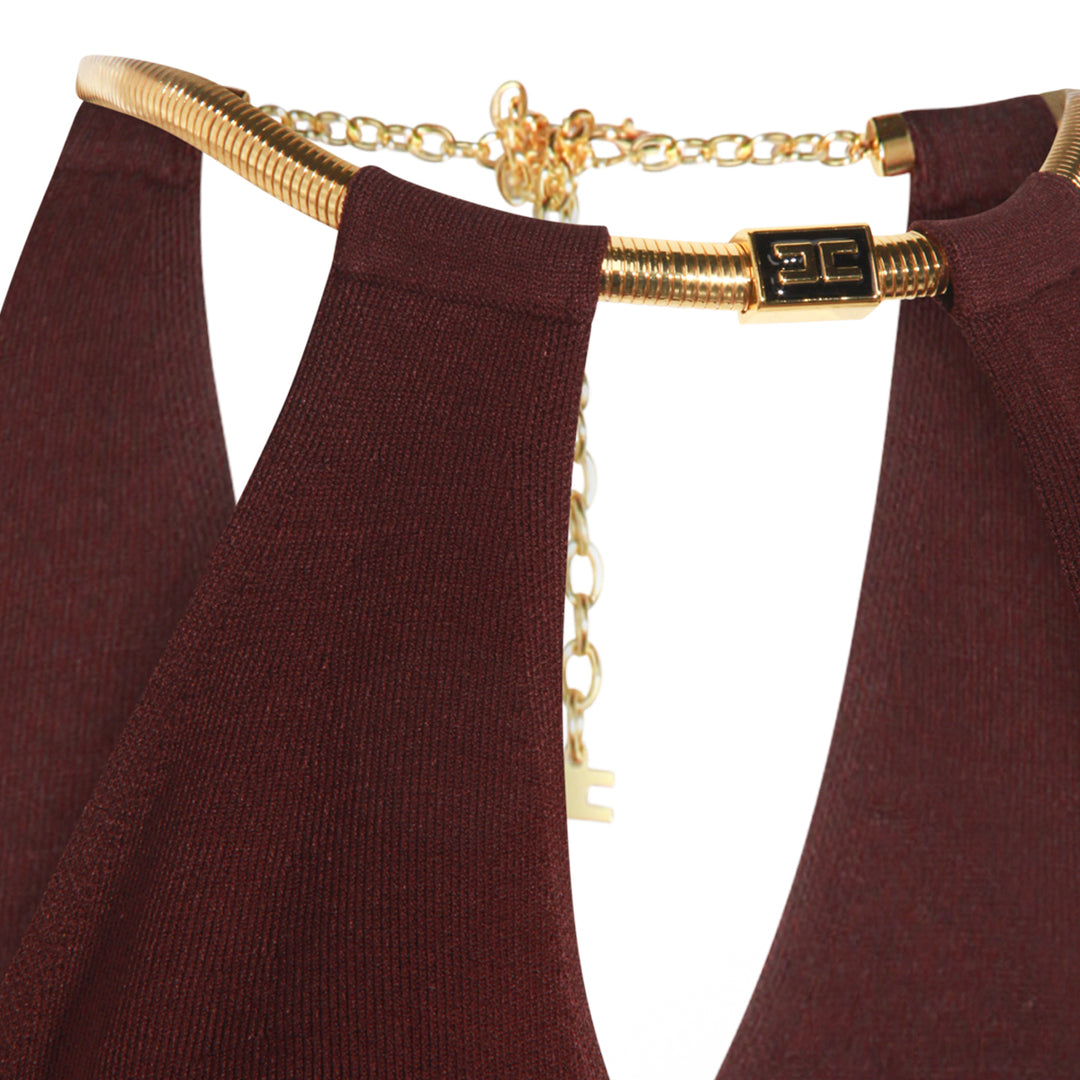 Elisabetta Franchi Top - MERLOT | d3f612eff76d20f0f341ef7e90328aac6b95665c
