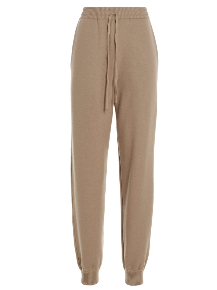 Prada Cashmere Blend Joggers Pantaloni - Beige | e99765ca8d2fe02c60081e8acdc668651e4788ea