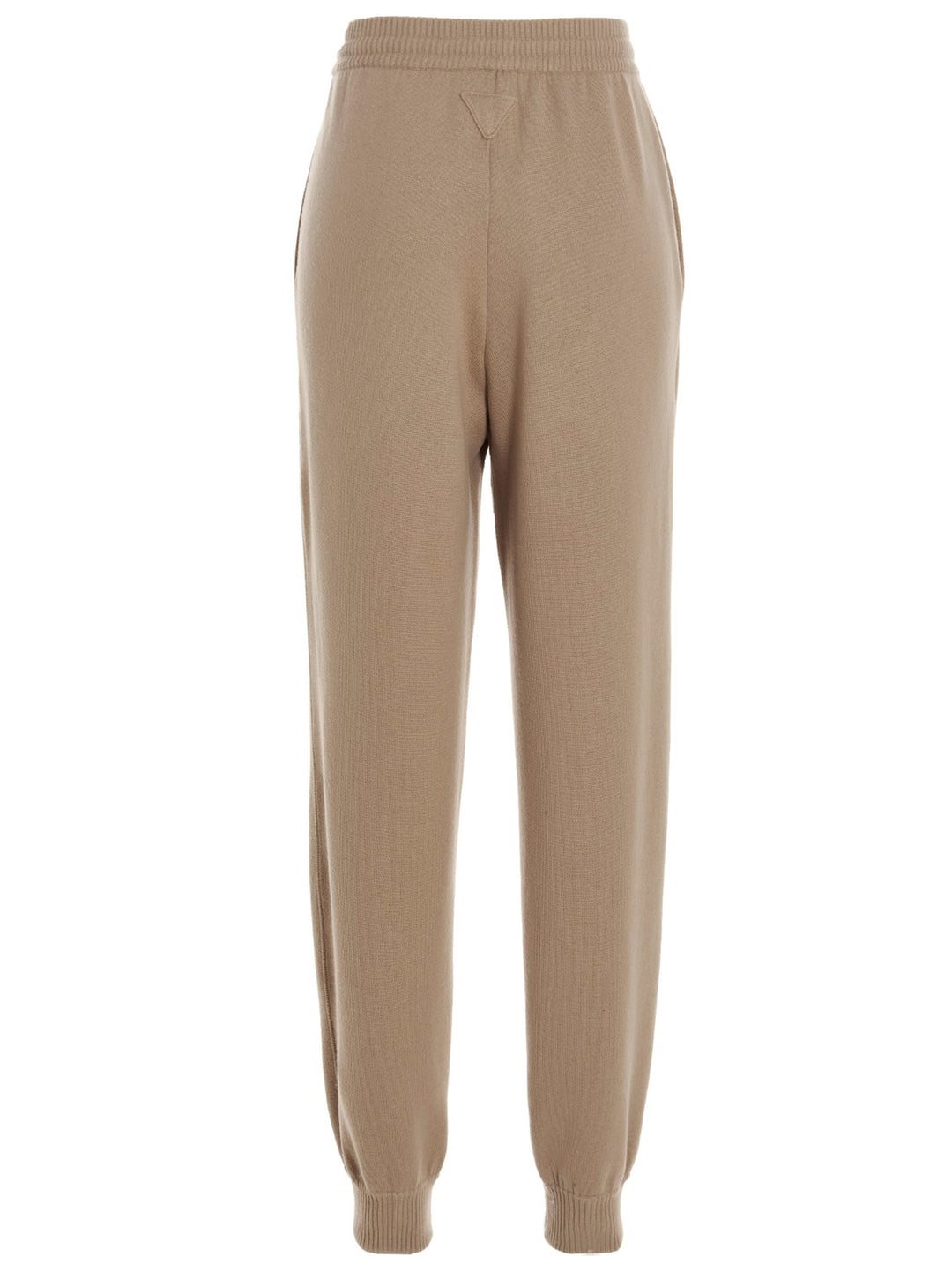 Prada Cashmere Blend Joggers Pantaloni - Beige | eff91a25b90169c9cc782fd4b20d3884b52901ab