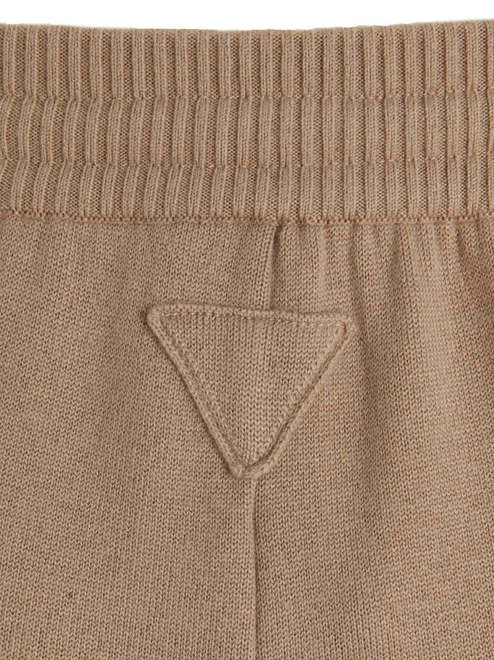 Prada Cashmere Blend Joggers Pantaloni - Beige | ccb28f6a7c7fac5f2e8bab56bae42461f937f751