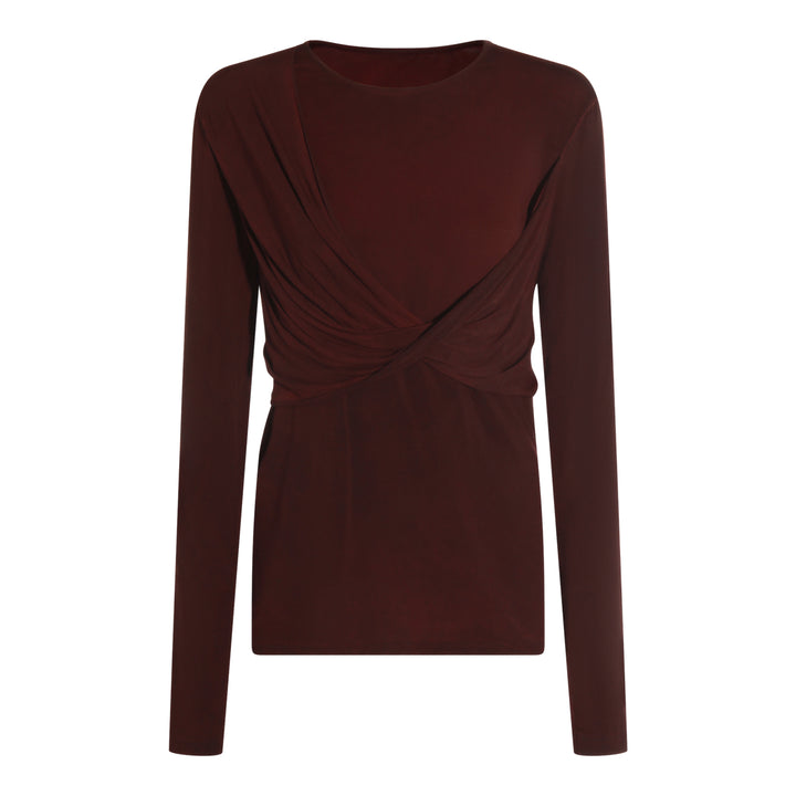 Uma Wang Top - DARK RED | 8ffc1ec92eccf063e9c9e52dec3d6c74f7fc6c65