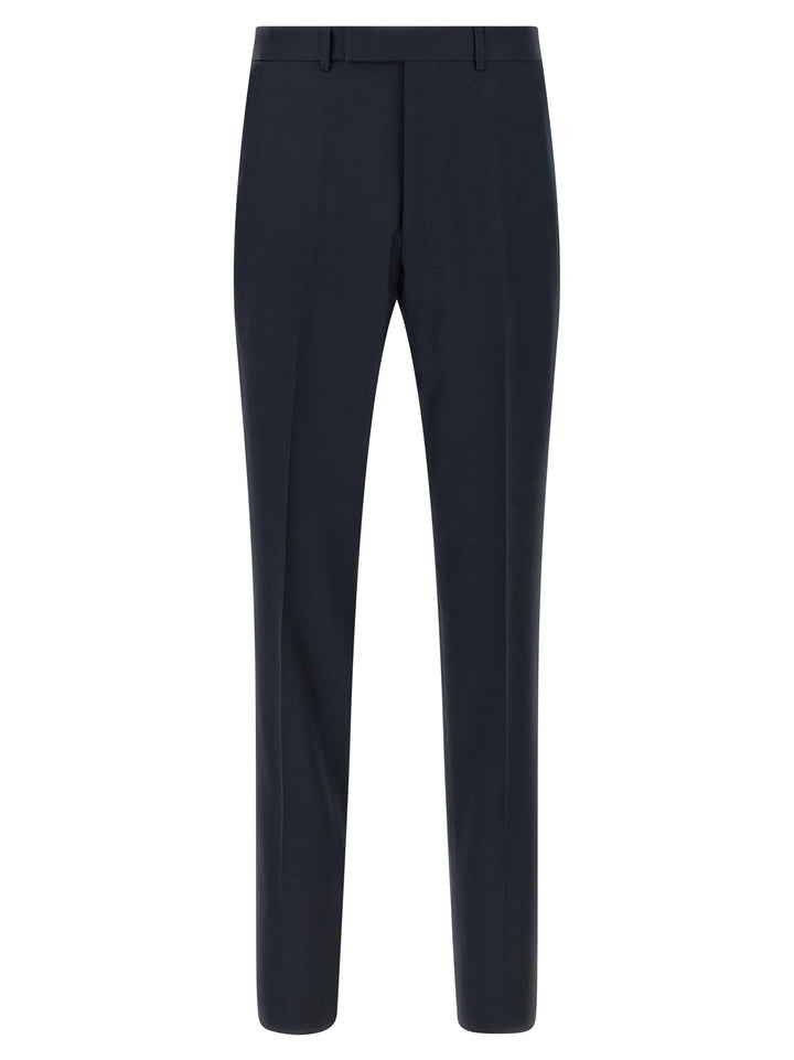 Zegna Wool Dress Suits - Blu | f1923a3f57679853b36f1b1d4e752164aa0125e2