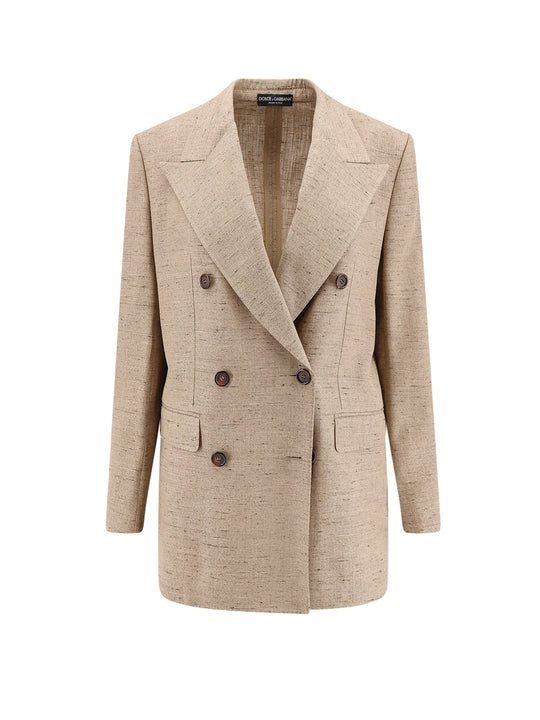 Viscose And Linen Blazer