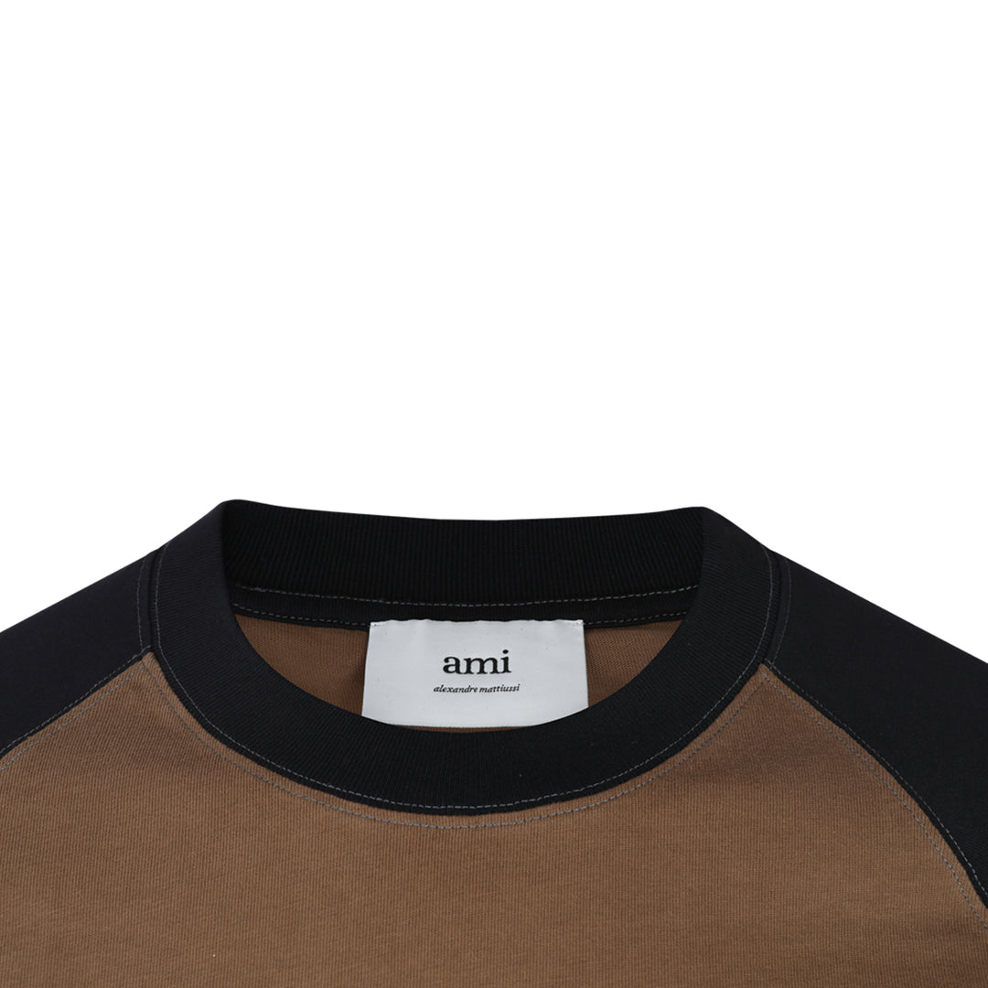 Ami Paris T-shirts and Polos - BROWN/BLACK | 02139bb7685681b5ca39313cd9c50c3cc5fc8f9f