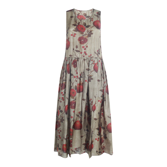 Dresses Tan/Red/Green