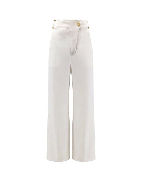 Daily Linen And Viscose Trousers