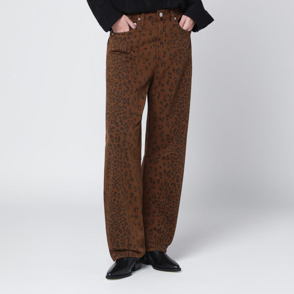 Relaxed Miro Jeans With Cheetah Print