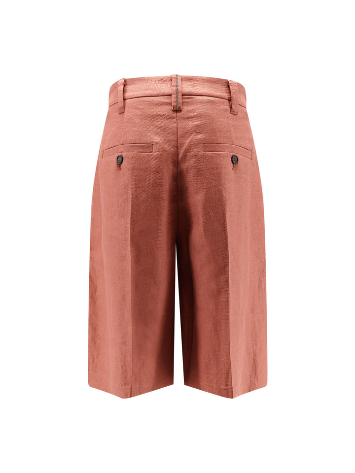 Brunello Cucinelli Shorts - ORANGEFLAME | 70251ceed46a1cd79d98dbce8119d39d0f5d847d