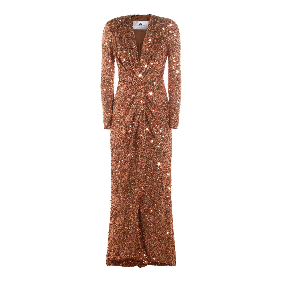 Elisabetta Franchi Dresses - BROWN SUGAR | 98855e5d0160d88d6b1179df1e66f5b7d9f0550b