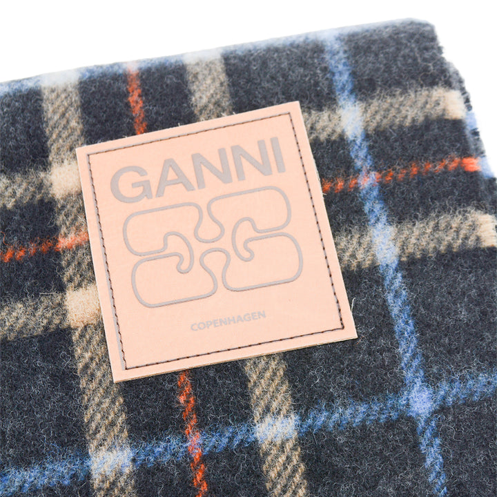 Ganni Scarfs - CHARCOAL GREY | bb39d796abdf822df7e2ea8e55af53ad2c1b0f64
