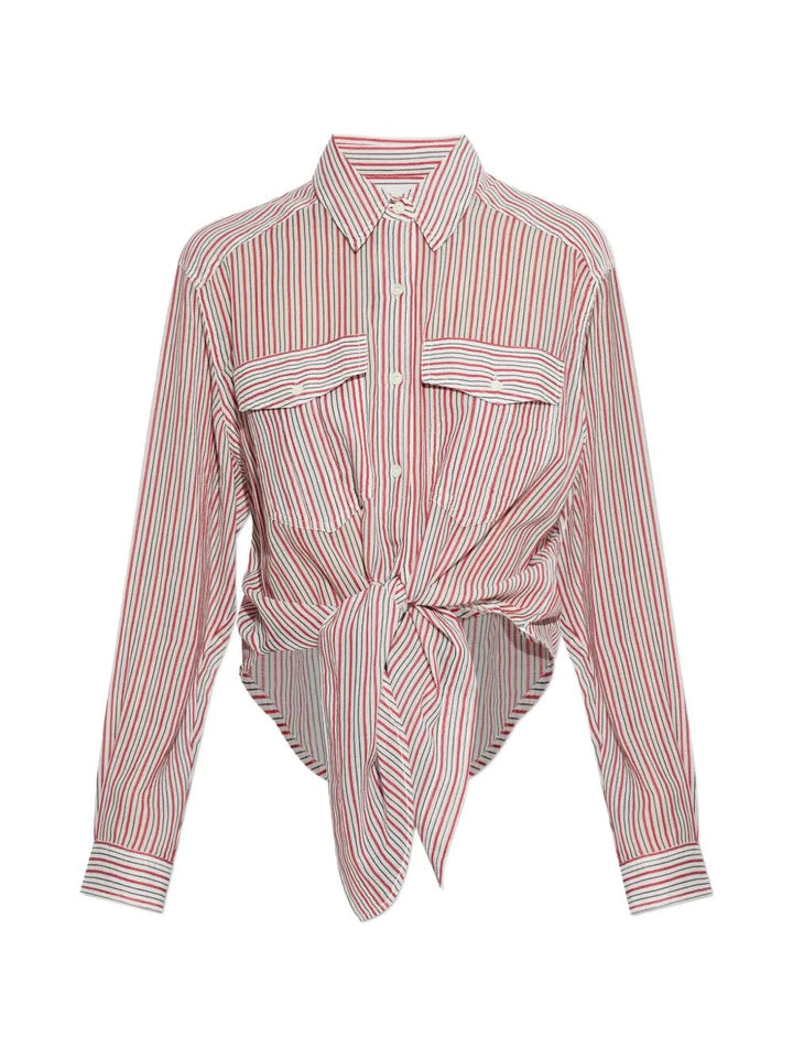 Marant ÉToile Striped - Rosso | 82294858f32e7aa5127b5db85f9342b4fb53f533
