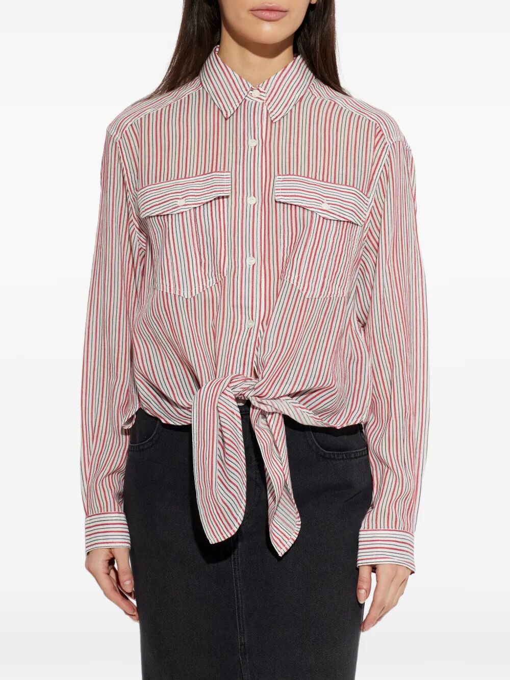 Marant ÉToile Striped - Rosso | fb7a35beb9ea48dcfa0062113eb36c10180541f6