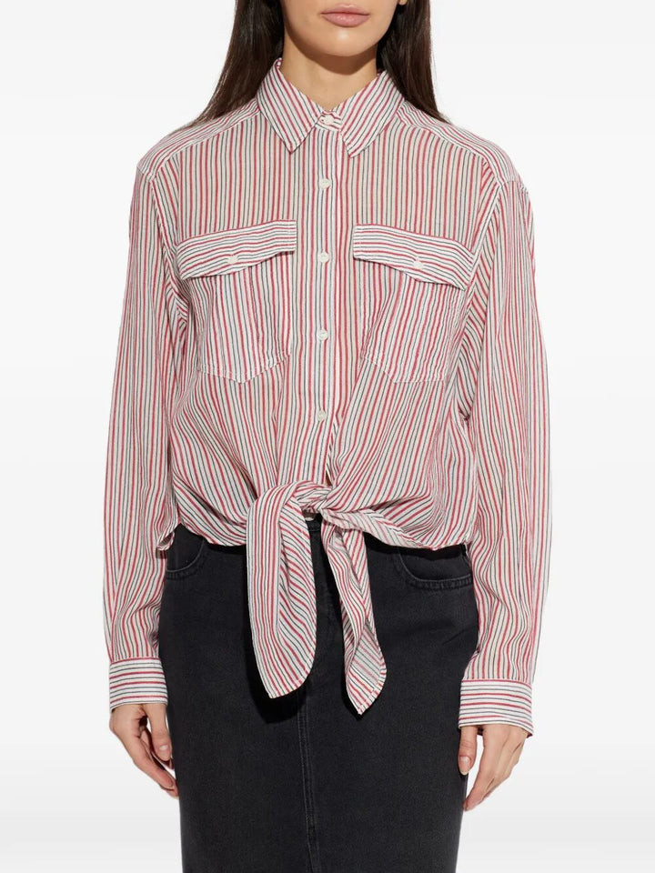 Marant ÉToile Striped - Rosso | fb7a35beb9ea48dcfa0062113eb36c10180541f6