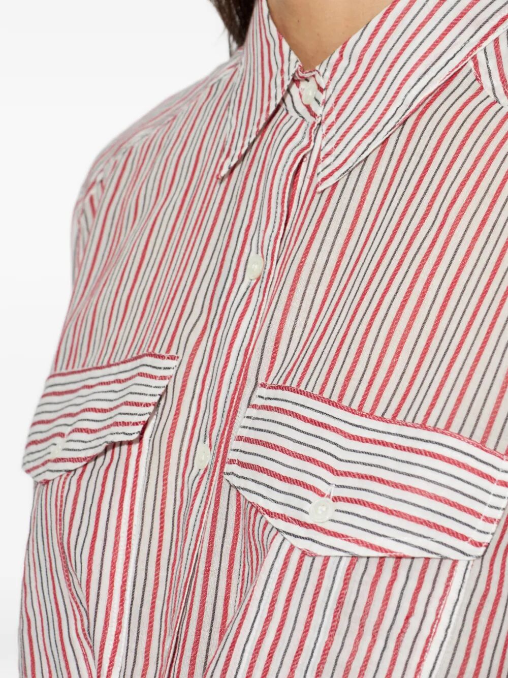 Marant ÉToile Striped - Rosso | 7a3166309d4872f90e57753361390b7784b25888