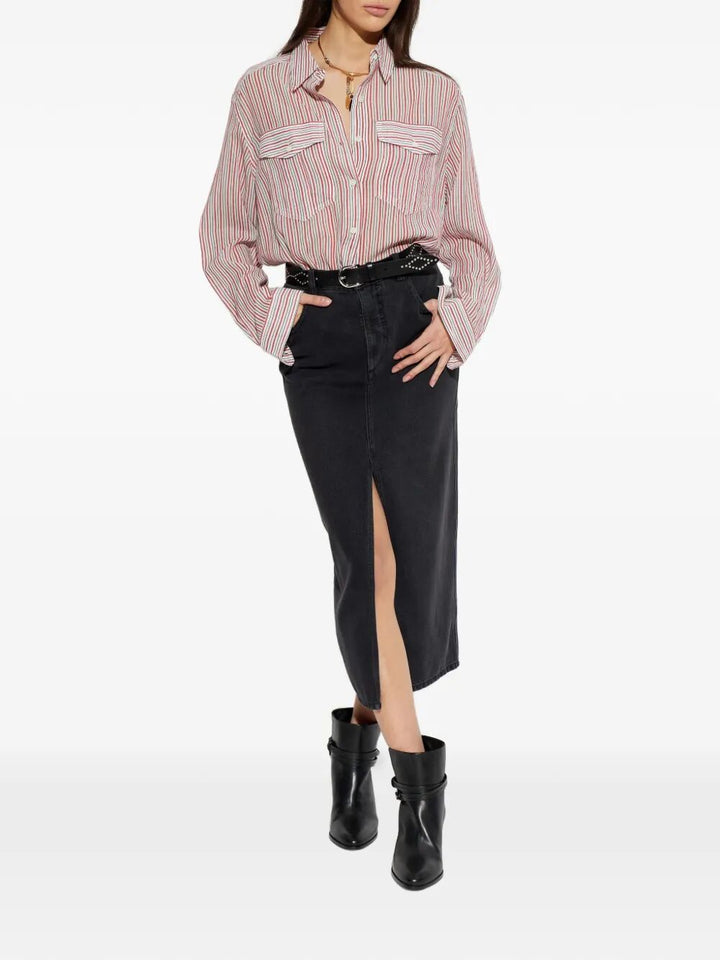 Marant ÉToile Striped - Rosso | 93cc62726be4bff0073e048a012bb8369b60a1eb