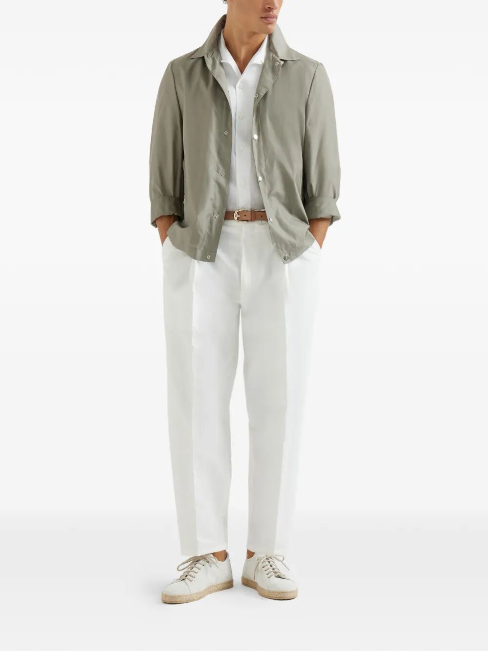 Brunello Cucinelli Shirt jackets - Verde | 42e5be19001d265d22c8228c7d8e47382cf945c9