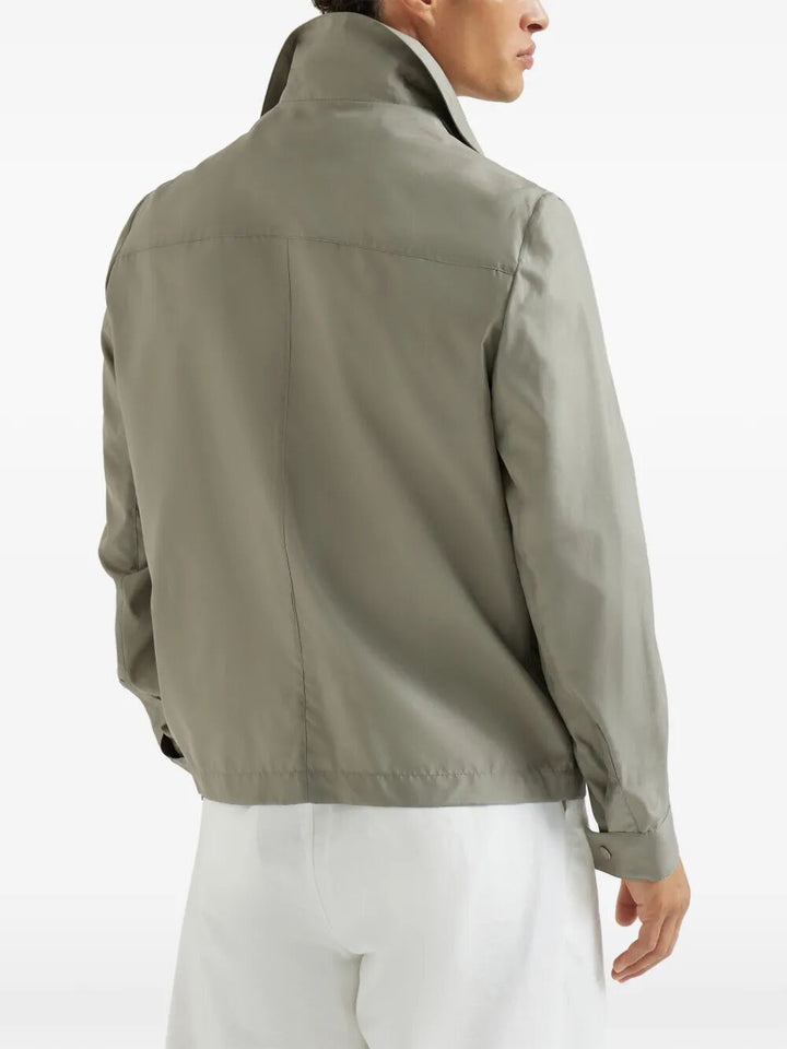 Brunello Cucinelli Shirt jackets - Verde | 57a6915848febcd615168e70f5d5aa34c88620e7