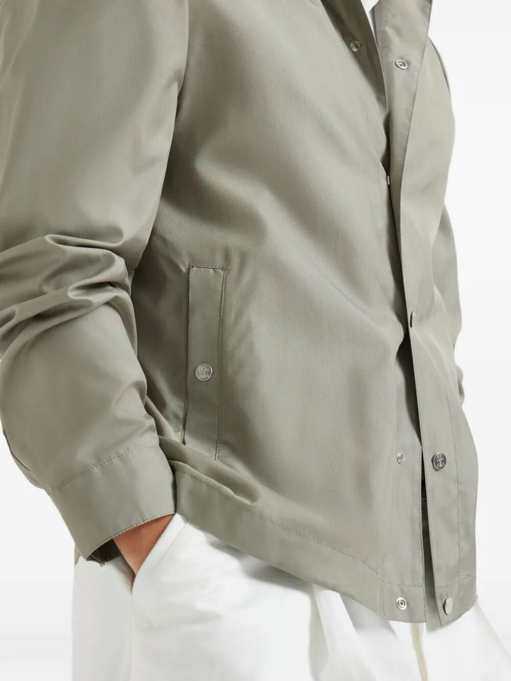 Brunello Cucinelli Shirt jackets - Verde | f708a83953eeef4331ad065de8f10e71bc513be9