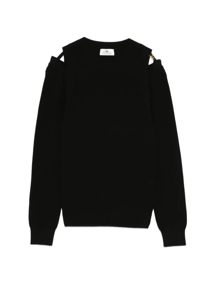 Elisabetta Franchi Round neck - Nero | 197f04a2ac5a576748e1b9a88d8083c02911701a