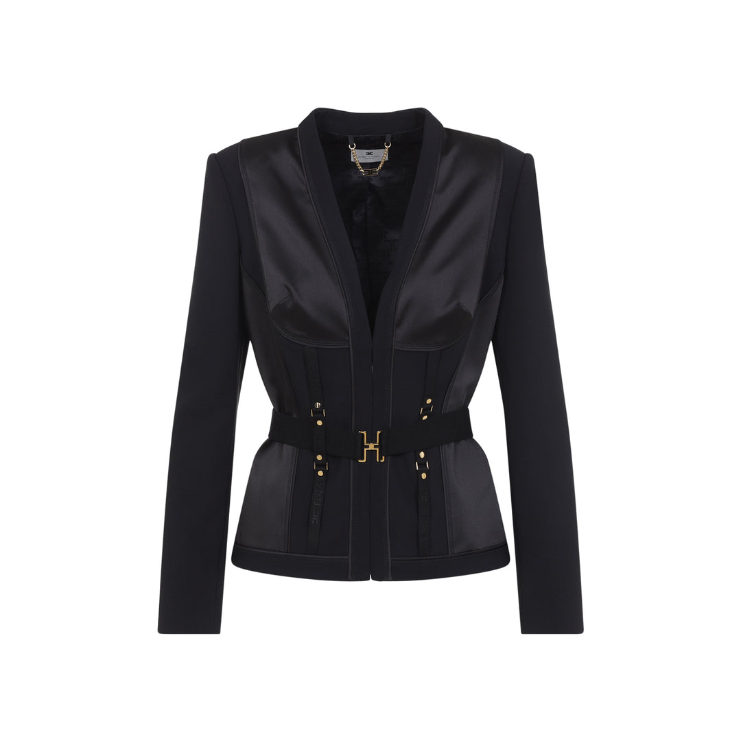 Elisabetta Franchi Giacche - Nero | b3e2087d71295b5f5491afc111dcee573fc5b594