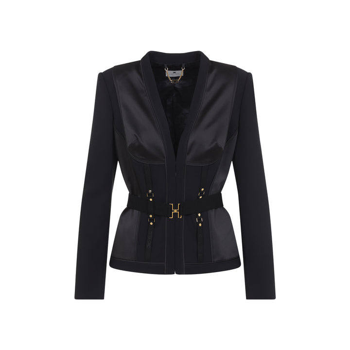 Elisabetta Franchi Giacche - Nero | b3e2087d71295b5f5491afc111dcee573fc5b594