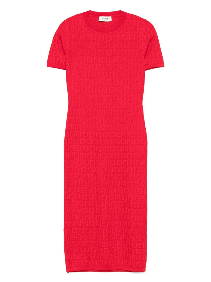 Fendi Midi dresses - Rosso | 1921e31dc09f9cb9b3d78f62311c86b3778a2521