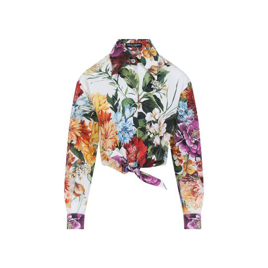 Multicolor Flower Cotton Shirt