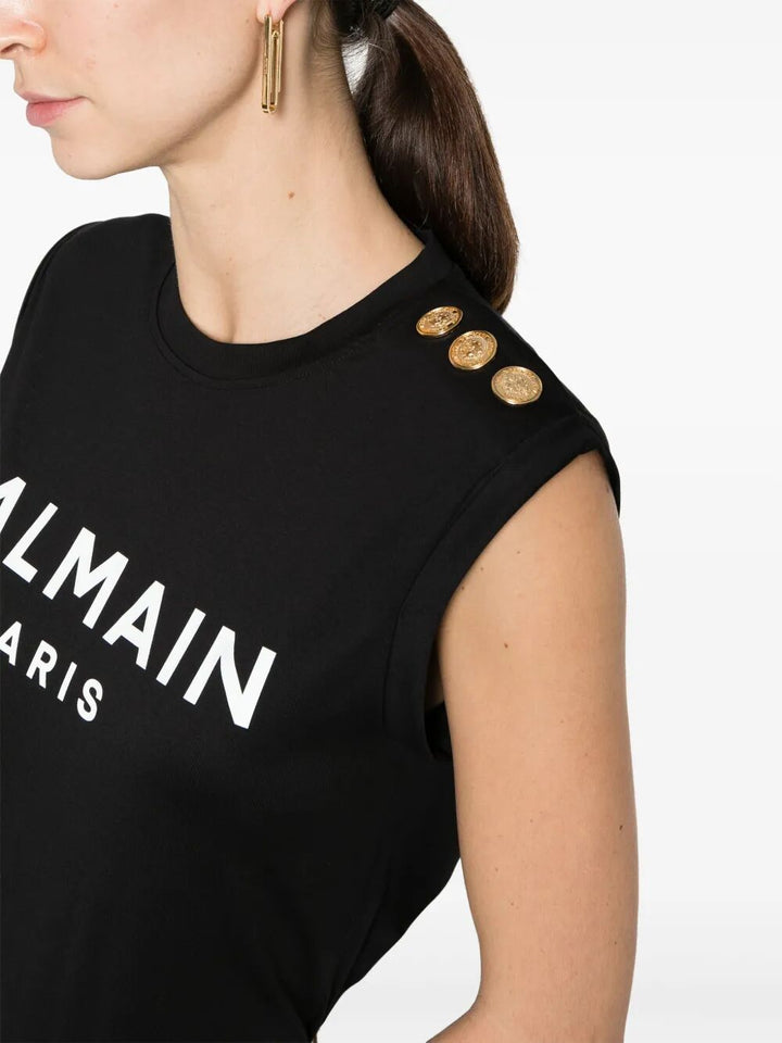 Balmain Top - Nero | 119b65a897d28581bb6ac5007e039c4a099b3771