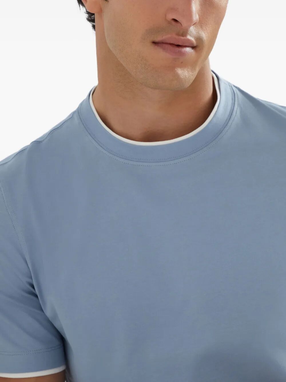 Brunello Cucinelli T-shirts - Blu | 0c463e4b4ad0c0a7297a299e0193dab5e9a539ff