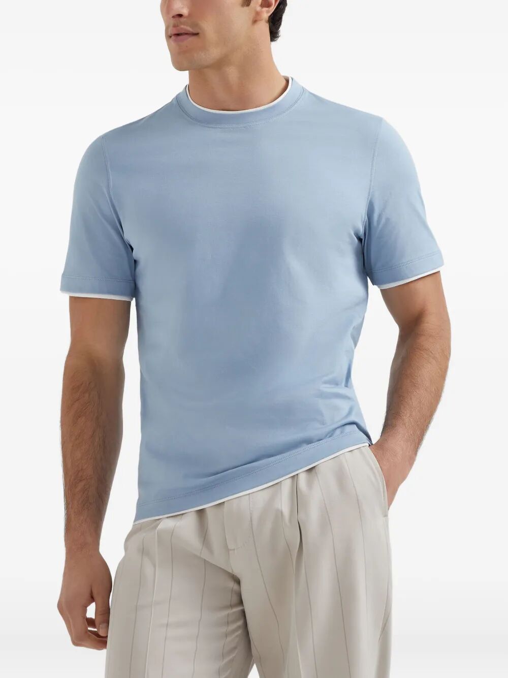Brunello Cucinelli T-shirts - Blu | 8ed2609d03daf837e9c547c7388706818d5d374e
