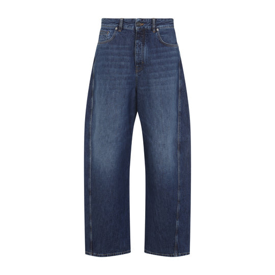 Dark Blue Cotton Trousers