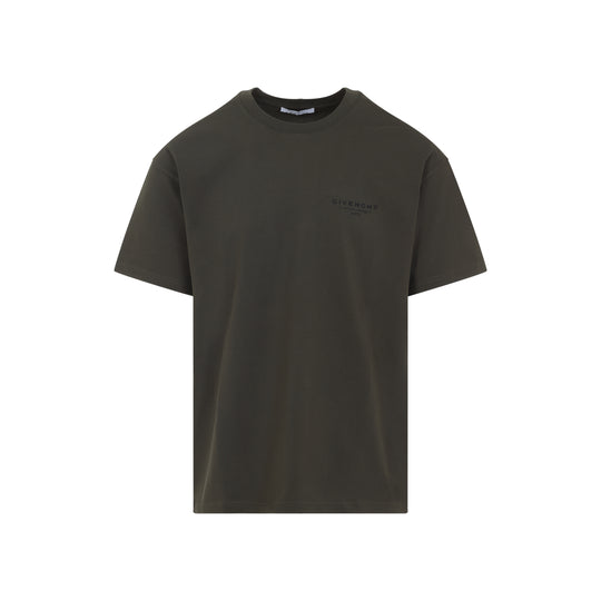 Khaki Green Cotton T-Shirt