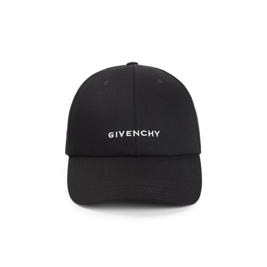 Black Cotton Curved Cap