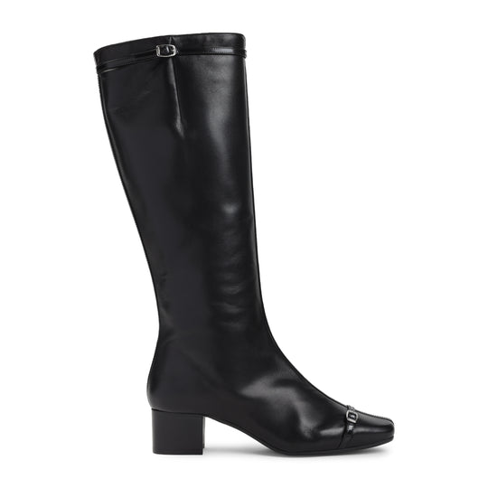 Black Leather Starter Boots