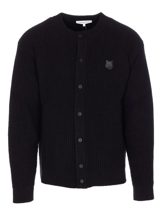 Cardigan Fox Head In Lana A Costine