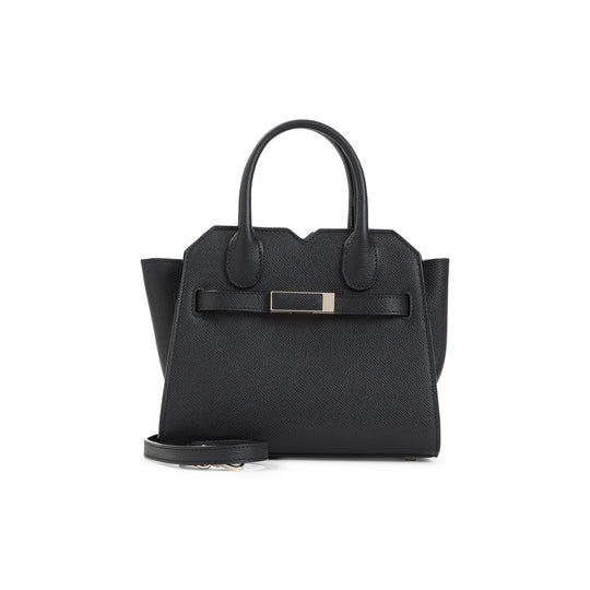 Black Calf Leather Milano Micro Bag