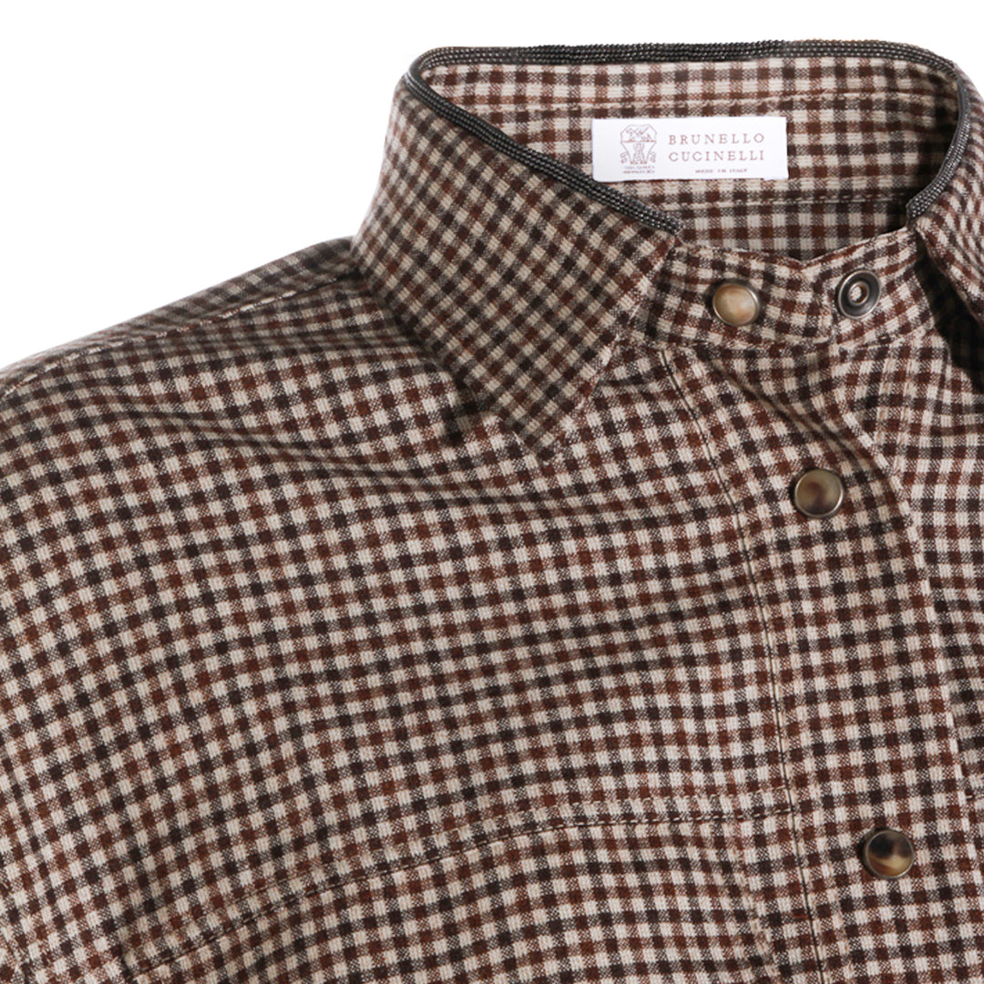 Brunello Cucinelli Shirts - MARRONE/BEIGE/TESTA DI MORO | a72542f17d3de05df6e8a9e126c21ac361a92422