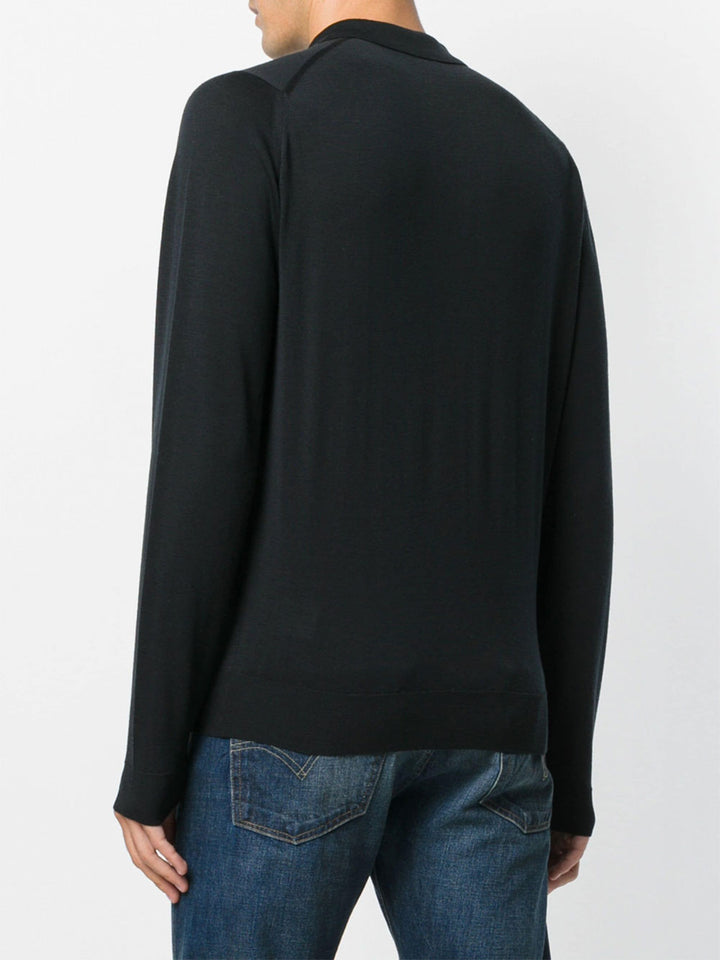 John Smedley Polo neck - Nero | 2452a3324aa72edf5cc41a68f99bbe772a40253b