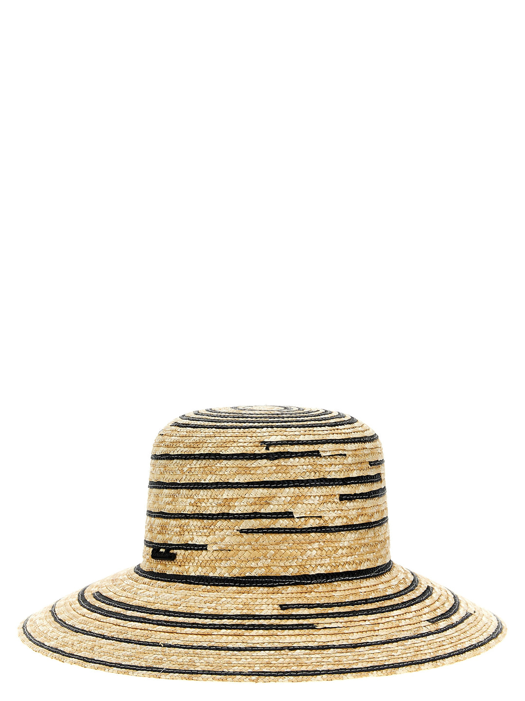Bicolor Straw Hat Cappelli Beige