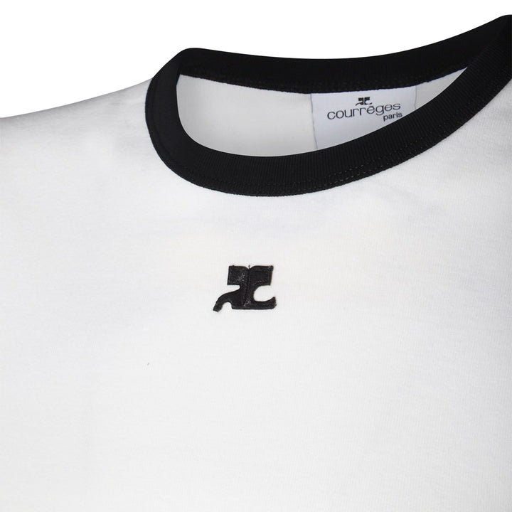 Courreges T-shirts and Polos - HERITAGE WHITE/BLACK | 29a9a0971005e1be8793b0031e2a393d638279c9