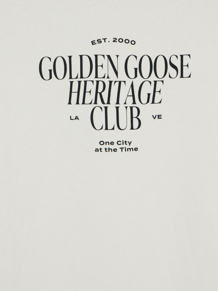 Golden Goose T-shirts and Polos - HERITAGE WHITE | 1e2bb7d945e8dc98ac0ba71db9dddd9cef457d61