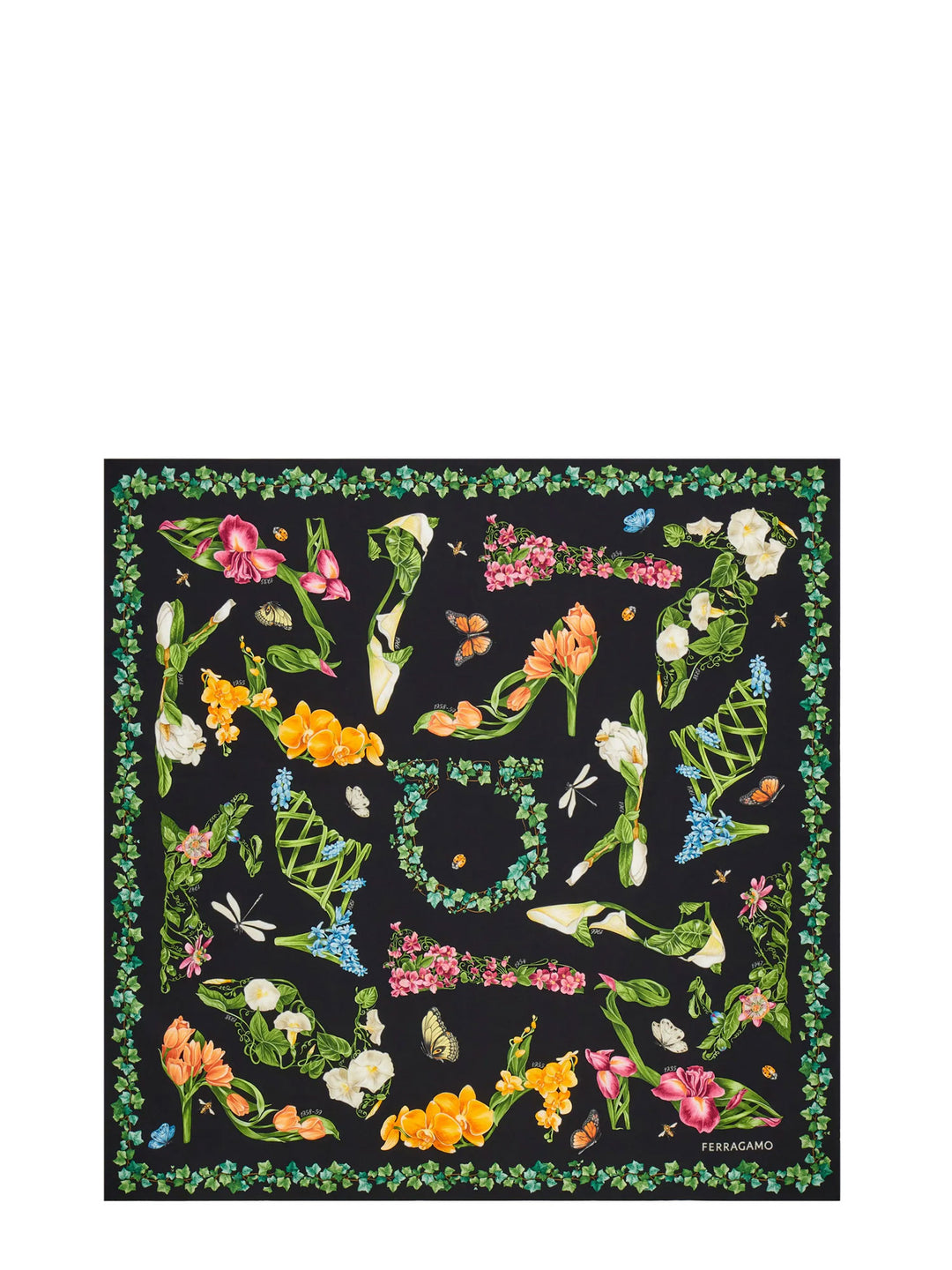 Ferragamo Scarfs - Nero multicolor | 3ba744e71e882b52f643030b25a21a0760de9112