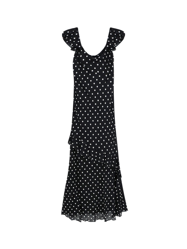 Polka-Dots Viscose Dress