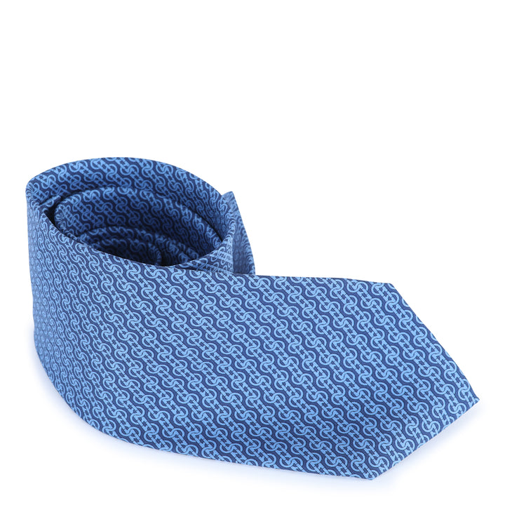 Ferragamo Ties - Blue and green | 029755cf6de964f959555d9f7ce639322ddf84a8