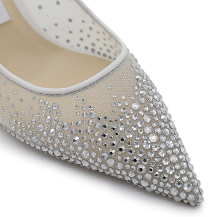 Jimmy Choo With Heel - WHITE/CRYSTAL | 4603ed4464d90cb79087fee04978564d14ac14a8