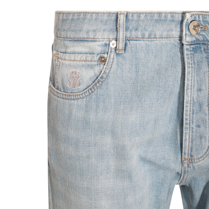 Brunello Cucinelli Jeans - DENIM CHIARISSIMO OLD | 14fab2a5506a9a33aa91a4ae7383c0fdcd24861a