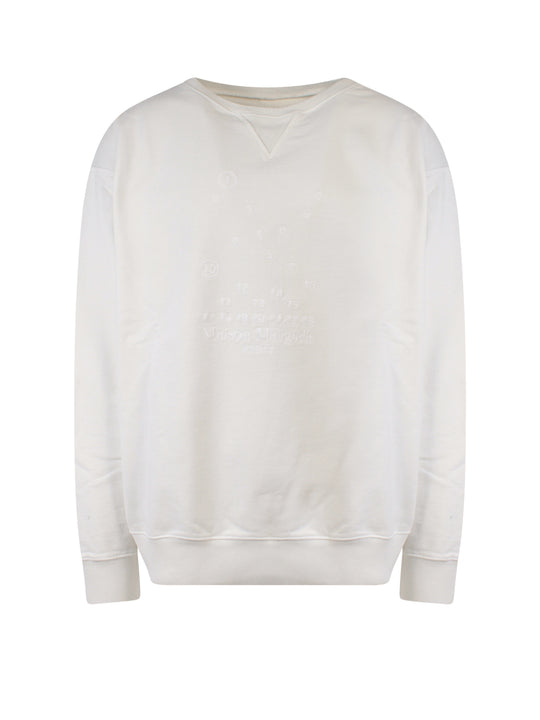 Cotton Sweatshirt With Embroidered Logo On The Front